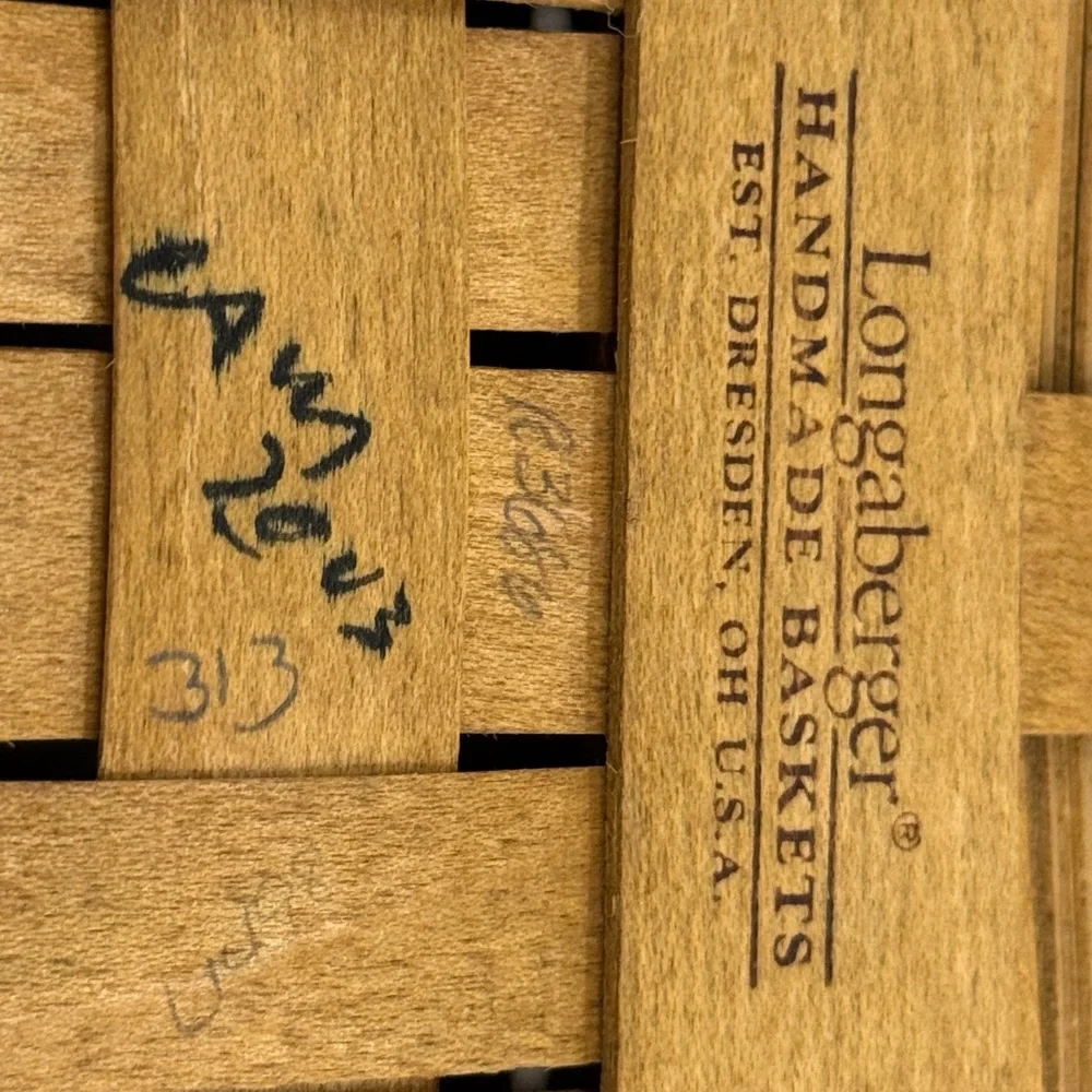 Longaberger Collectors Club Membership Basket Ceramic Charm & Handle Wrap 10205 - Picture 9 of 15